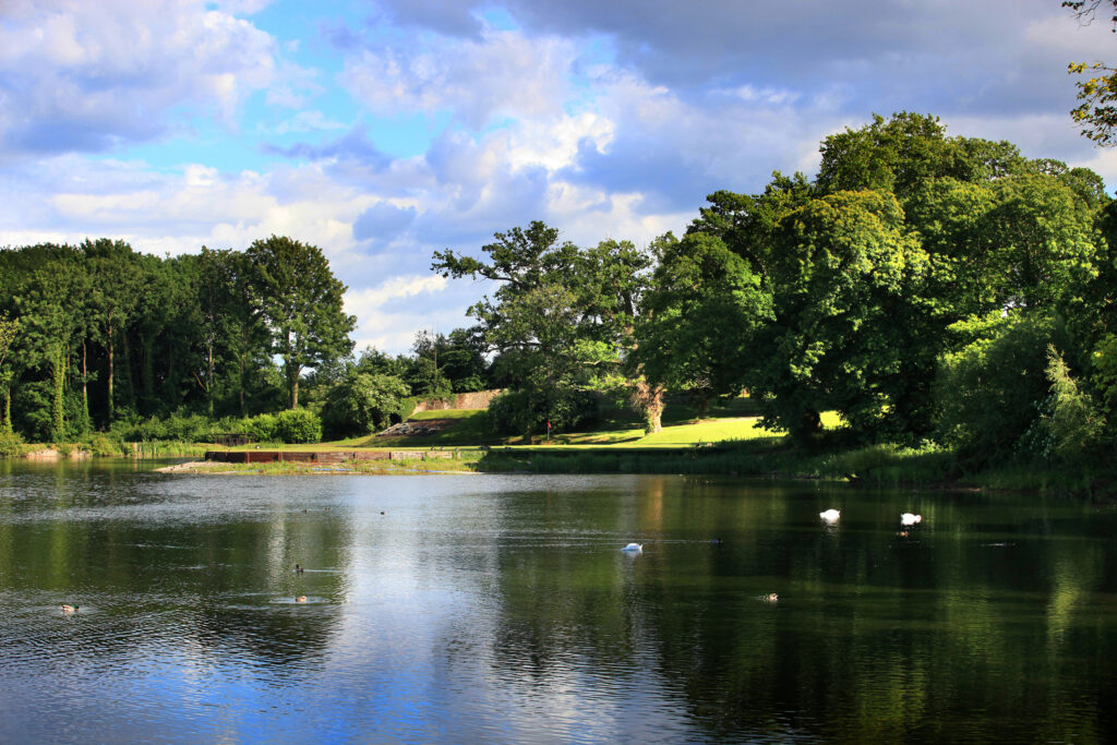 Lake at St Pierre - Mathern Course with trees around