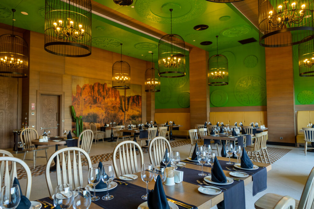 Indoor dining at Sueno Hotels Deluxe Belek