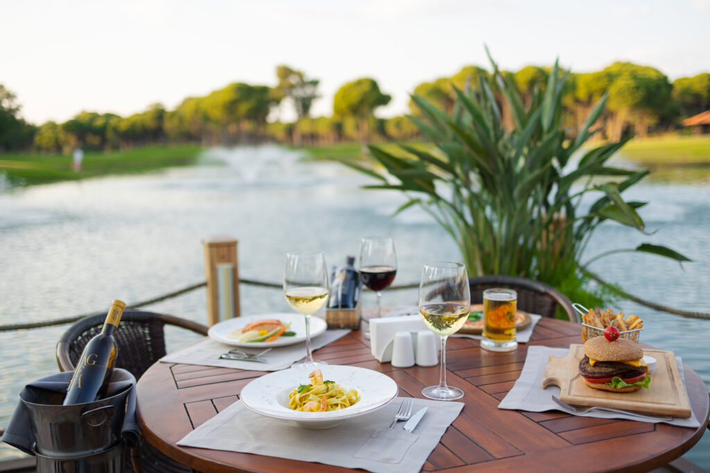 Outdoor dining at Sueno Hotels Golf Belek