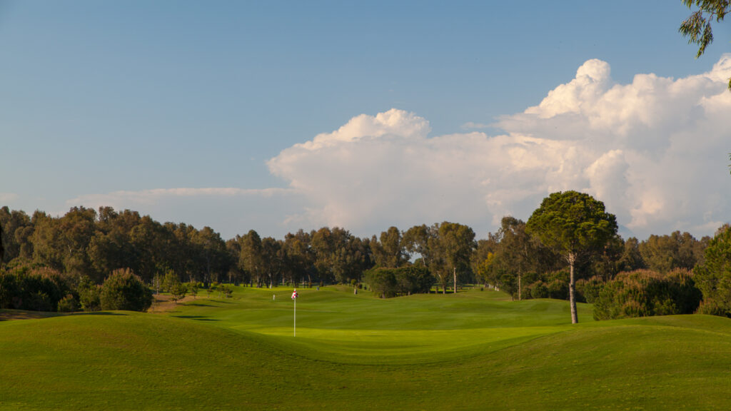 Fairway with trees around at PGA Sultan Golf Course