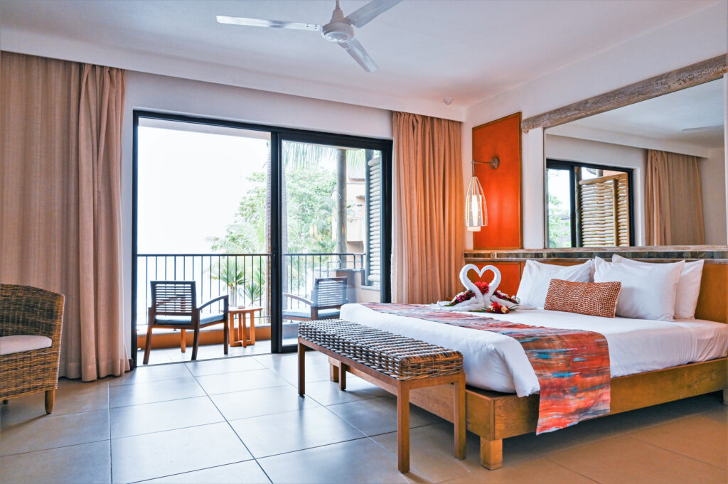 Double bed accommodation at Tamarina Golf & Spa Boutique Hotel