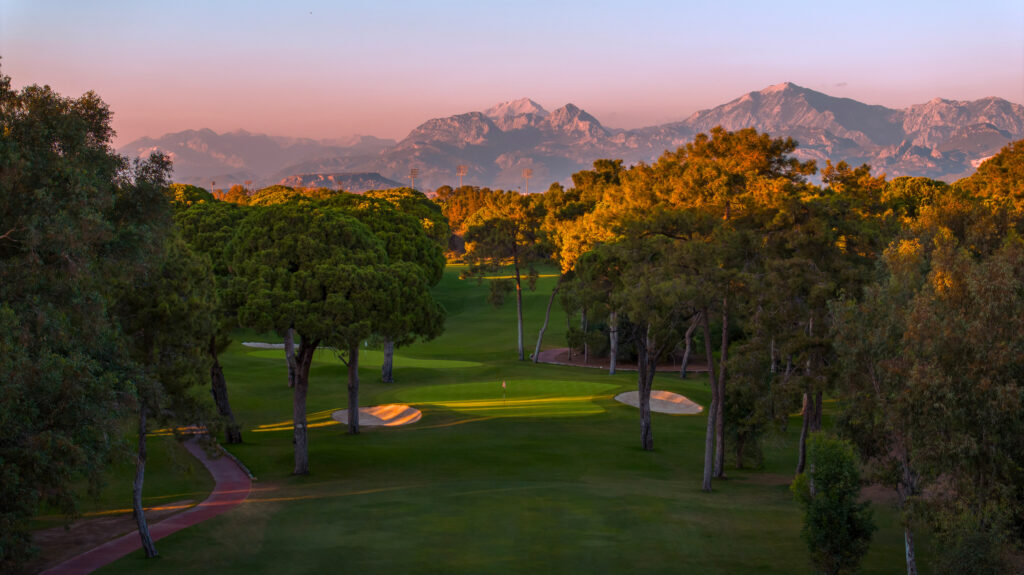 Fairway with trees around at The National Golf Course