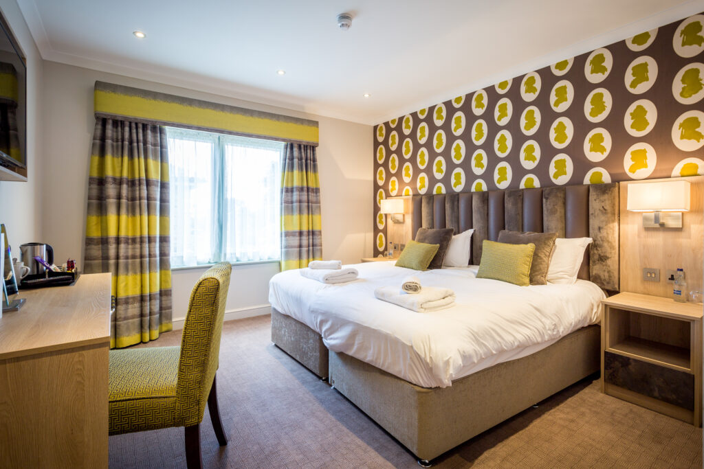 Double bed accommodation at The Nottinghamshire Golf & Country Club