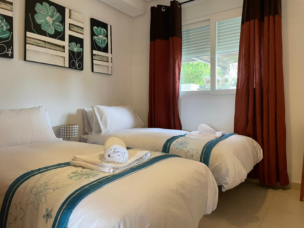 Twin bed accommodation at The Residences at La Torre