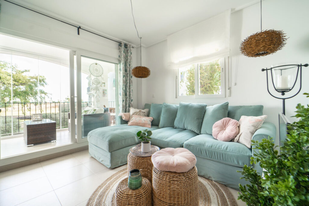 Accommodation living area at The Residences at La Torre