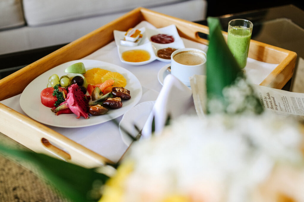 Breakfast fruits at Tikida Golf Palace