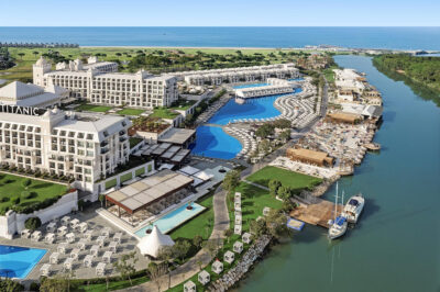 Aerial view of Titanic Deluxe Golf Belek Hotel