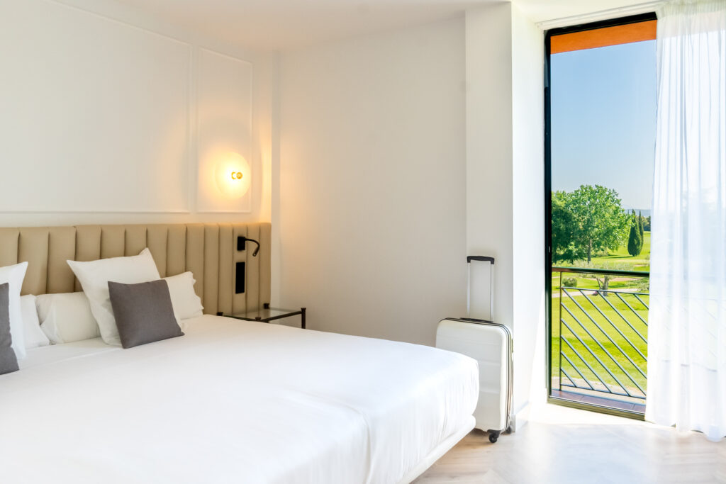 Double bed accommodation at Torremirona Golf & Spa Resort