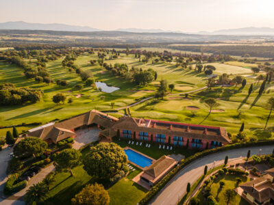 Aerial view of golf at Torremirona Golf & Spa Resort