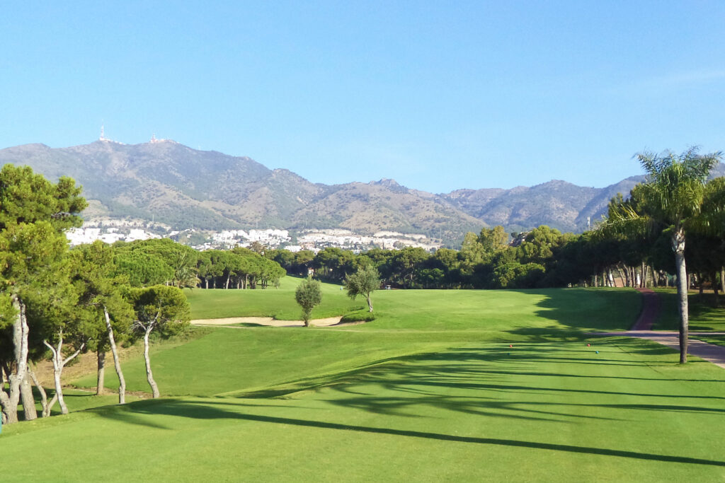 Fairway with trees around at Torrequebrada Golf Course