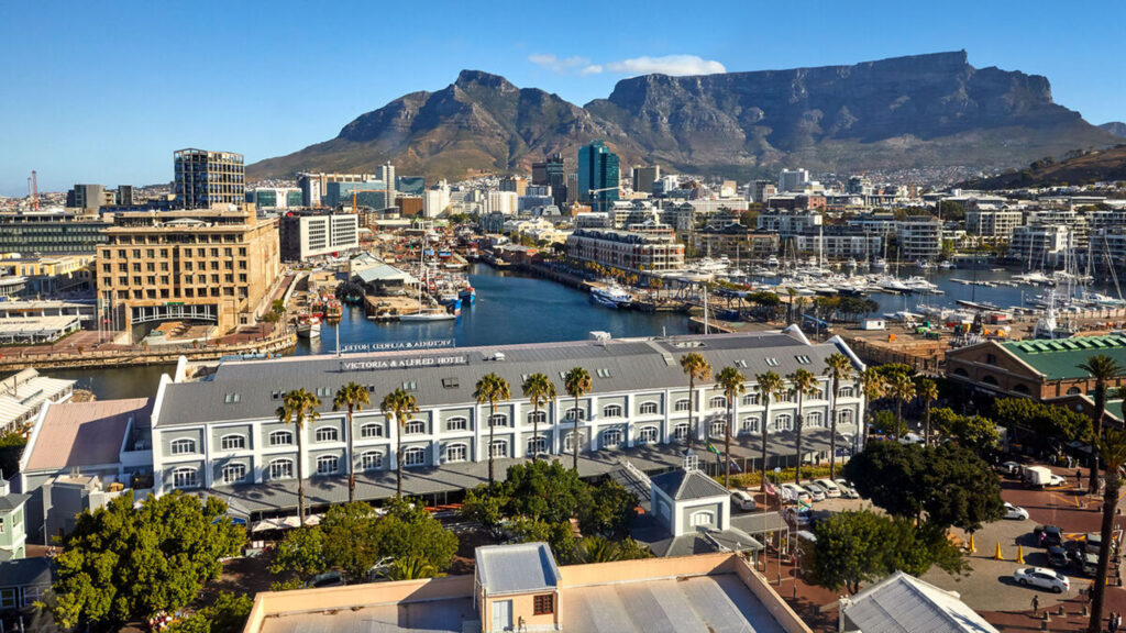 Aerial view of Victoria & Alfred Hotel