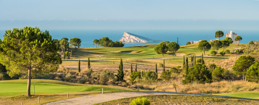 Path through the fairway at Villaitana - Levante Course