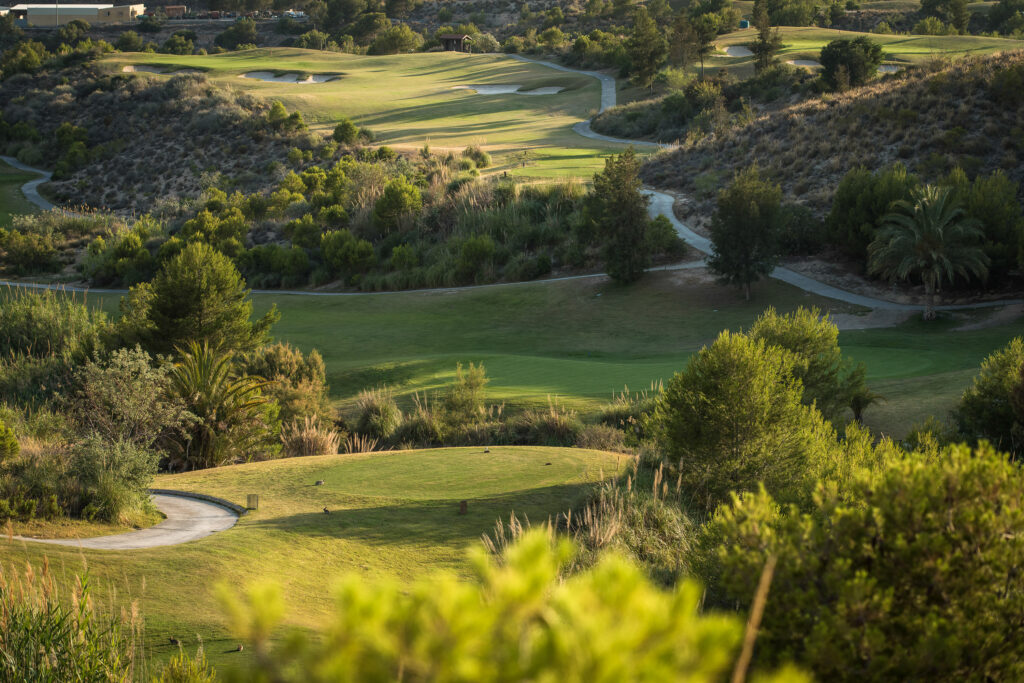 Tee box overlooking fairway at Villaitana - Poniente Course