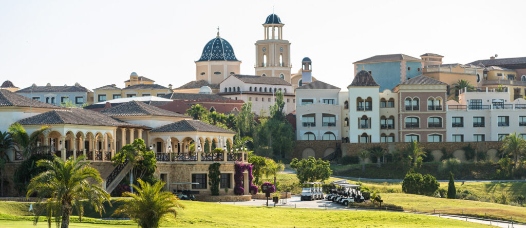 Buildings at Villaitana - Poniente Course with buggies