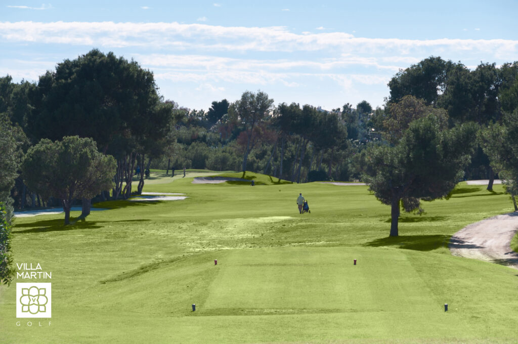 Tee box looking out at the fairway at Villamartin Golf Course