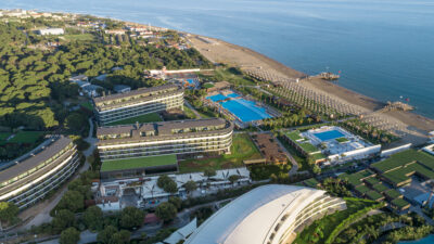 Aerial view of Voyage Belek Golf & Spa