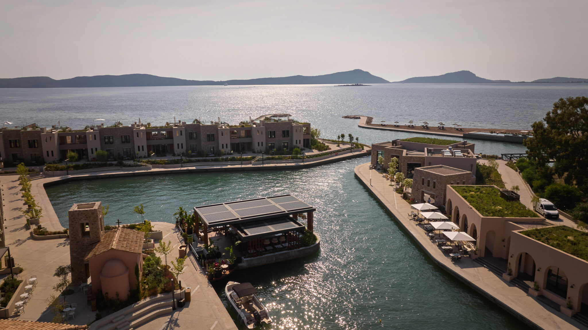 Aerial view of W Costa Navarino