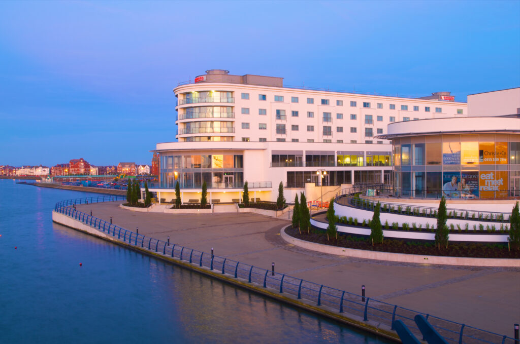 Exterior of Waterfront Southport Hotel