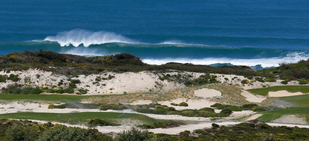 View of the beach and cliffs at West Cliffs Ocean Golf Resort