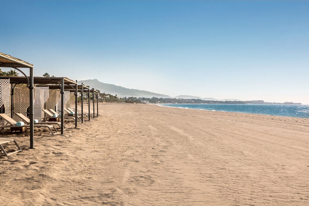 Beach at Anantara Villa Padierna Palace Benahavis Marbella Resort