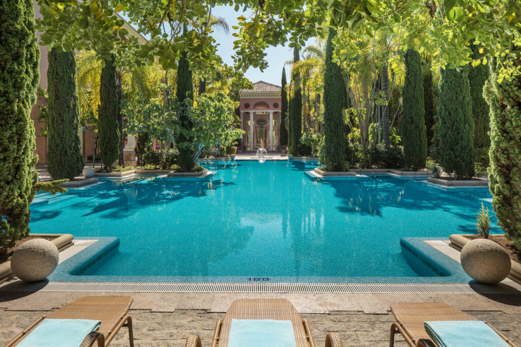 Outdoor pool at Anantara Villa Padierna Palace Benahavis Marbella Resort