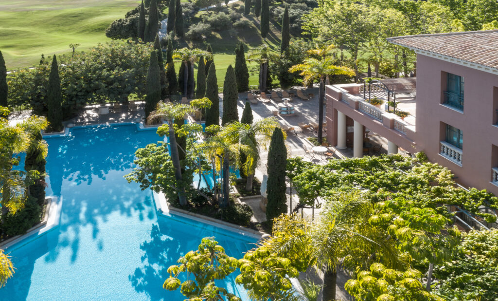 Outdoor pool at Anantara Villa Padierna Palace Benahavis Marbella Resort