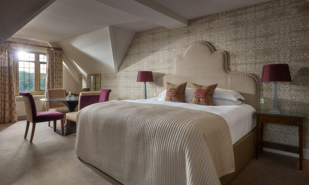 Double bed accommodation at Bovey Castle