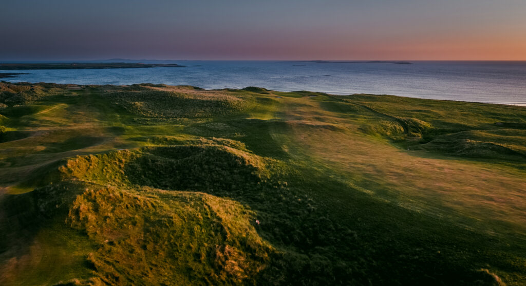 Fairway at Carne Golf Links with ocean view