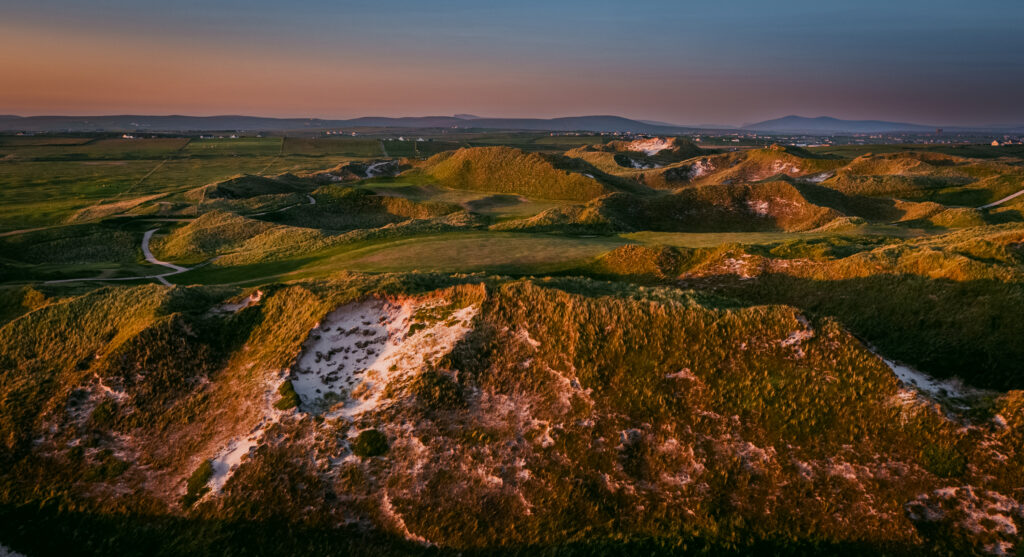 Mounds on fairway at Carne Golf Links