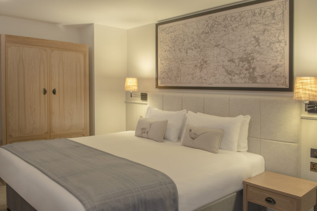 Double bed accommodation at De Vere Wokefield Estate