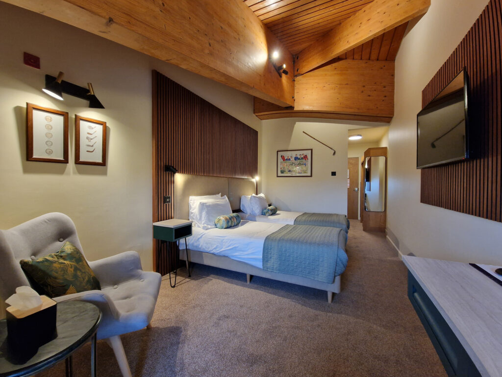 Twin bed accommodation at The Dorset Golf & Country Club