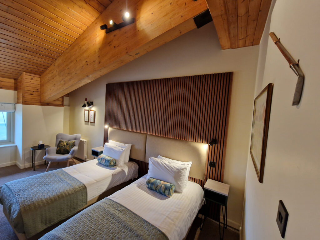 Twin bed accommodation at The Dorset Golf & Country Club