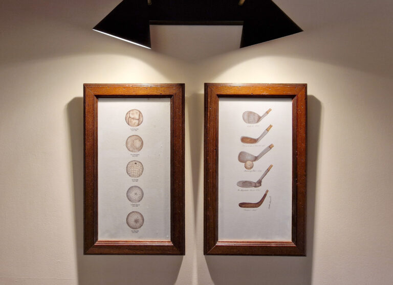 Golf themed artwork at The Dorset Golf & Country Club