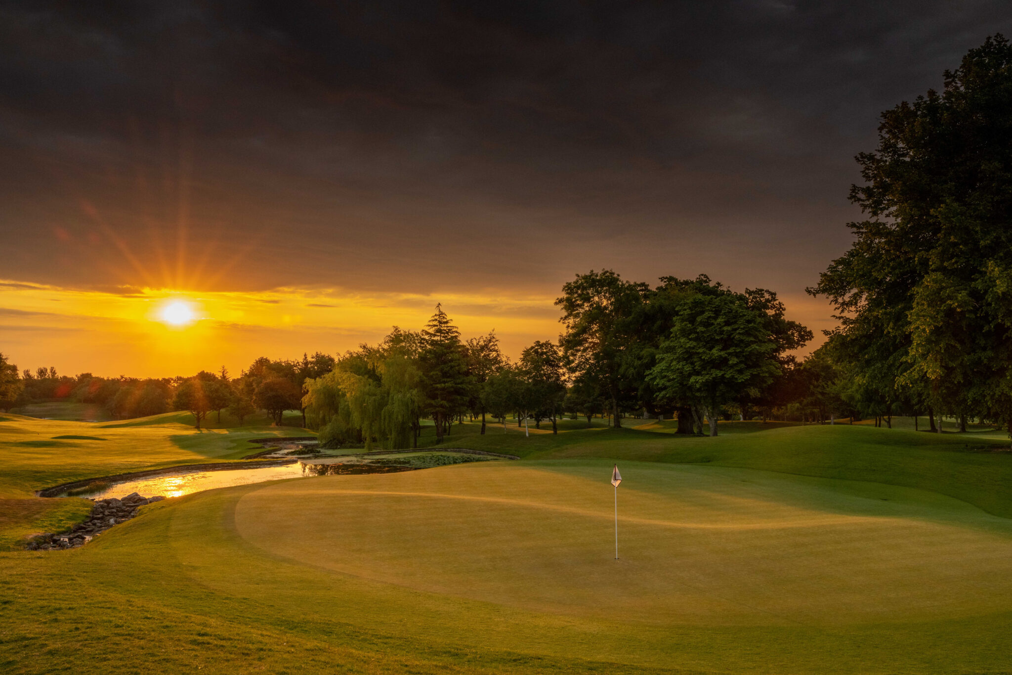 Golf at Druids Glen Hotel with the sun shining down