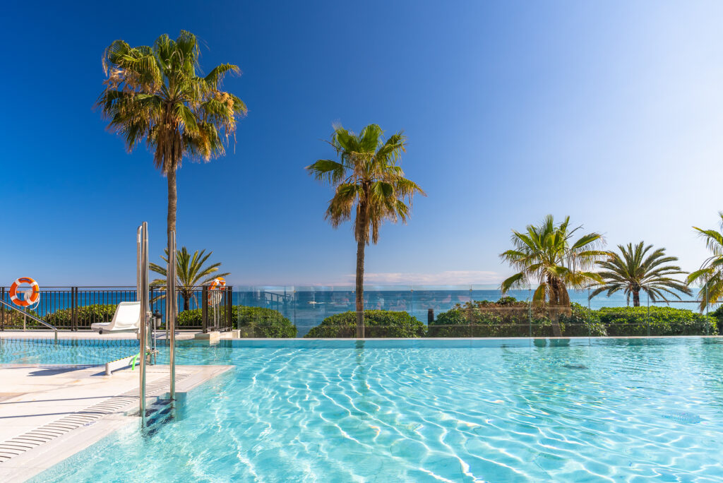 Outdoor pool at El Fuerte Marbella