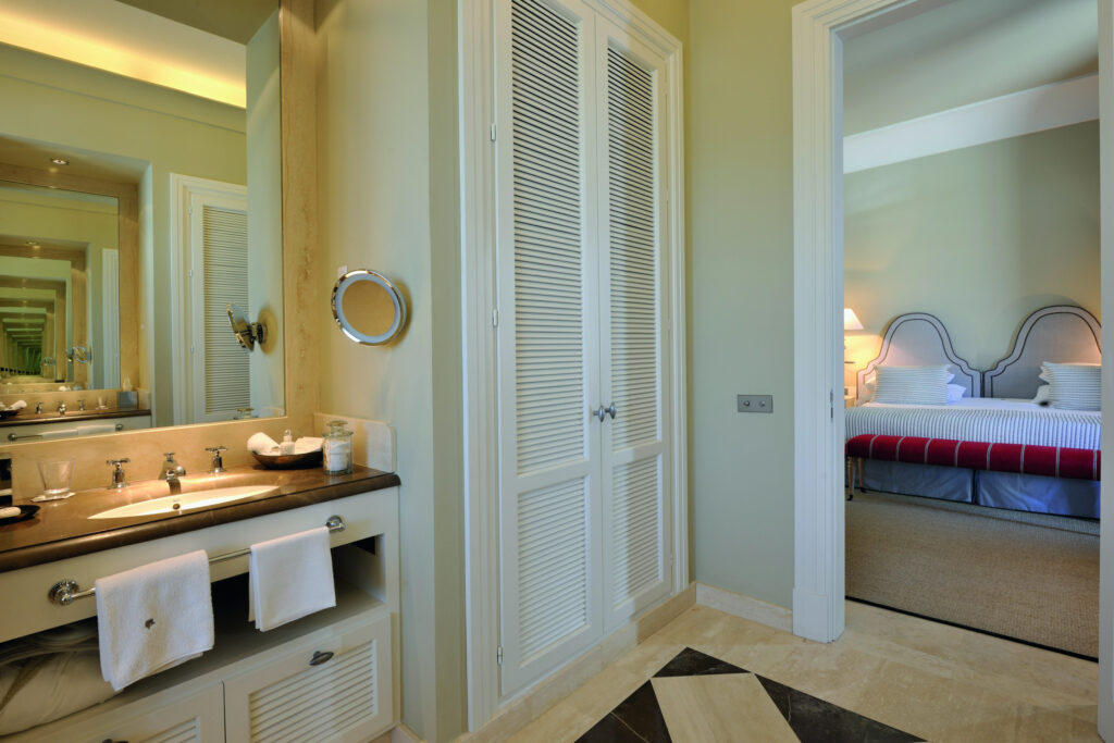 Accommodation bathroom at Finca Cortesin Hotel, Golf & Spa