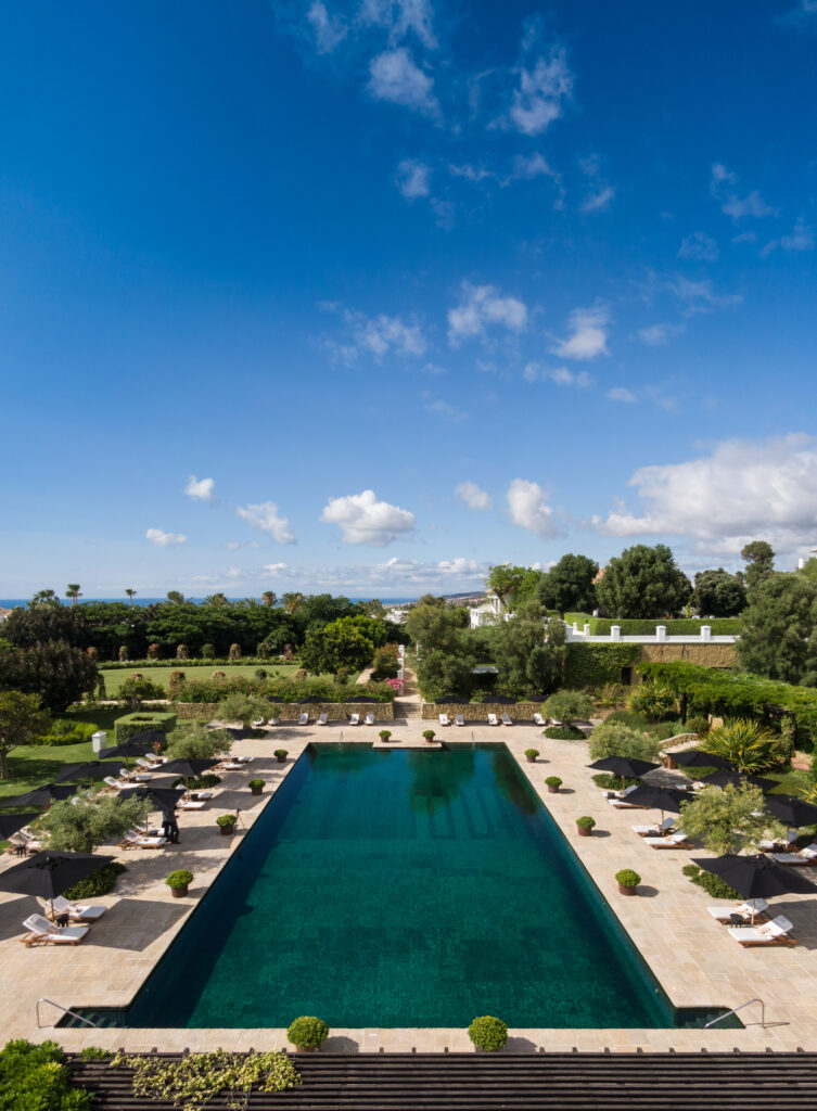 Outdoor pool at Finca Cortesin Hotel, Golf & Spa