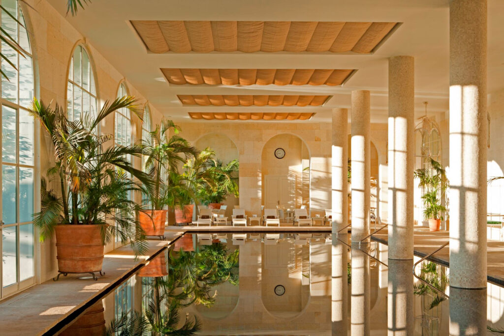 Indoor pool at Finca Cortesin Hotel, Golf & Spa