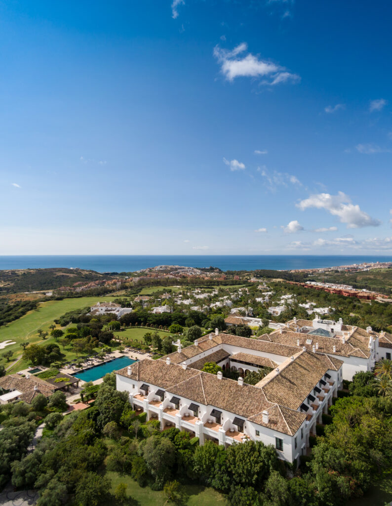 Aerial view of Finca Cortesin Hotel, Golf & Spa