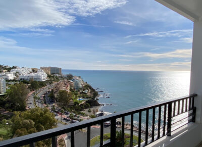 beach view from balcony at Flatotel International Hotel