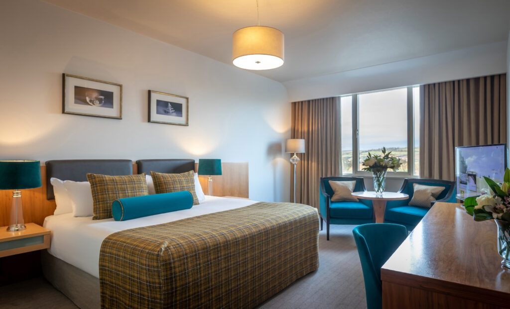 Double bed accommodation at Fota Island Resort