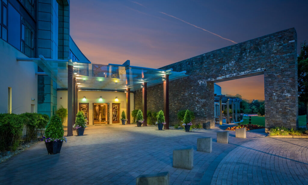 Entrance to Fota Island Resort in the evening