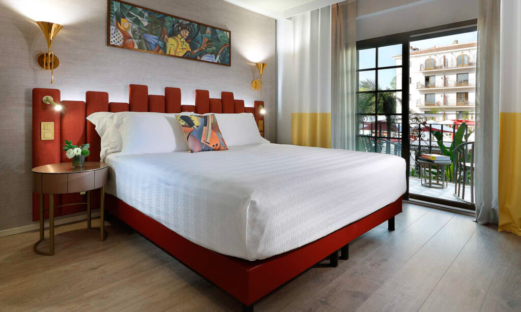 Double bed accommodation at Hard Rock Hotel Marbella