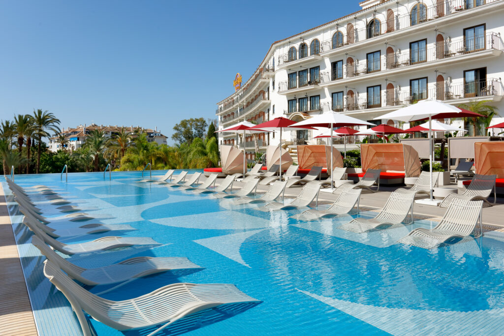 Outdoor pool at Hard Rock Hotel Marbella