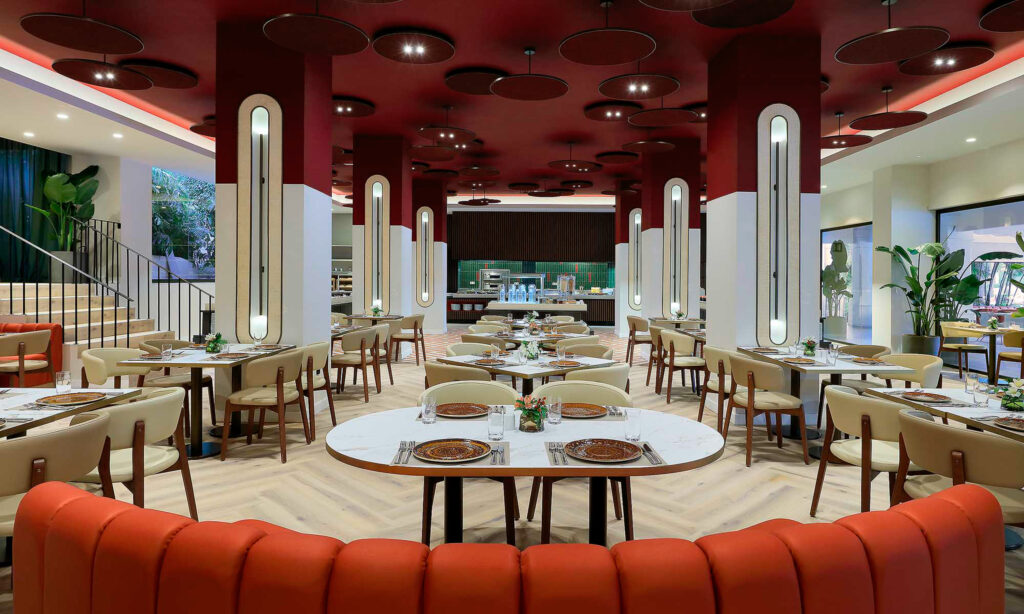 Indoor dining at Hard Rock Hotel Marbella