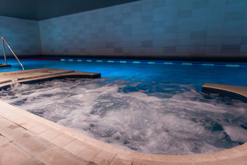 Indoor pool at Hilton Bournemouth