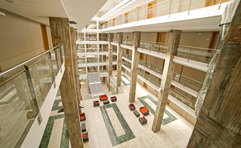 Lobby area at Holiday Polynesia Hotel