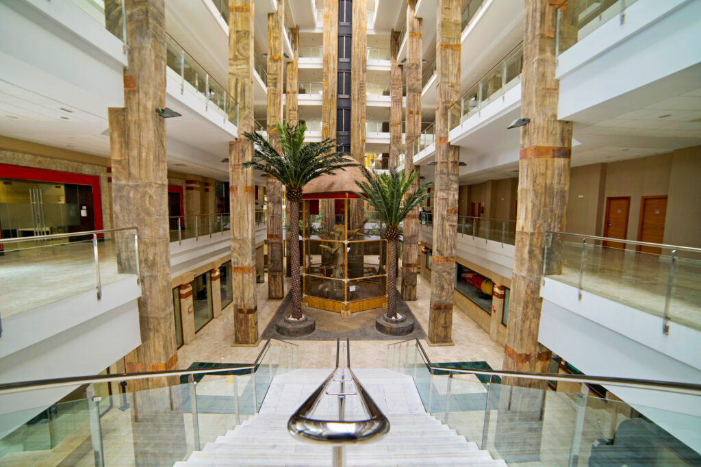 Lobby area at Holiday Polynesia Hotel