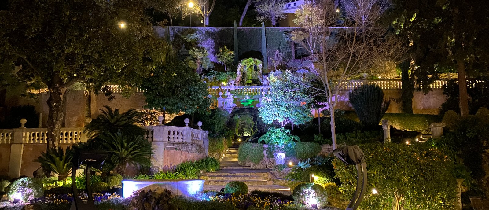 Garden Terrace at Hotel De Russie in central Rome.