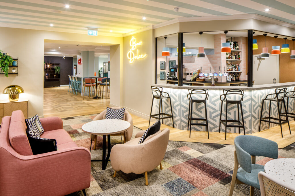 Indoor bar at Ibis Styles Bournemouth